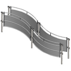 Sheeted curved s-panel Sheeted curved s-panel