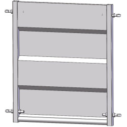 Straight sheeted panel