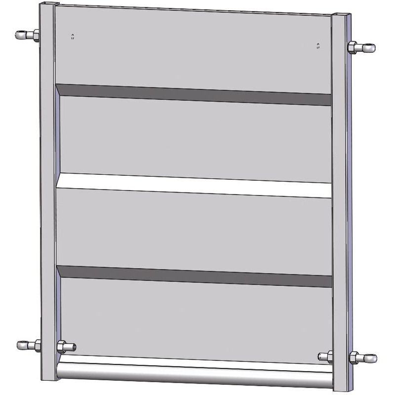 Straight sheeted panel
