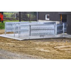 Straight sheeted panel