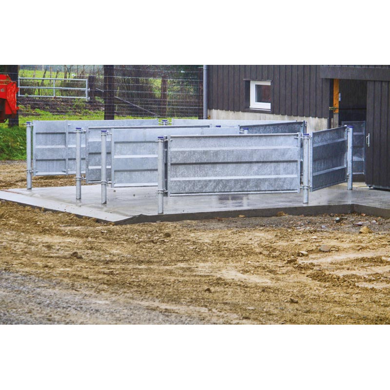 Straight sheeted panel