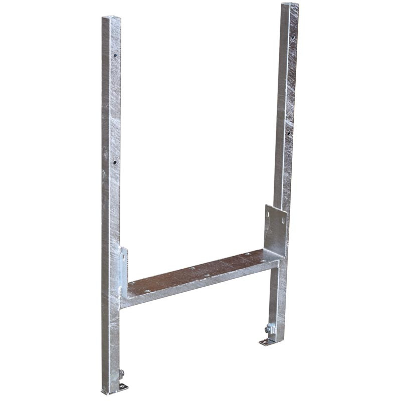 End frame for free service trough - Double
