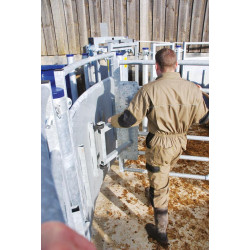 Rotation kit for 6-bar fences with silent anti-backing system