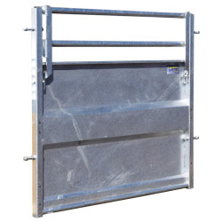 Straight sheeted panel with double folding bar Straight sheeted panel with double folding bar