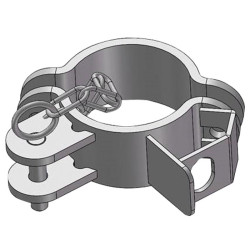 1/2 single flange Ø102 mm with lock insert and 1 direction