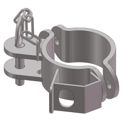 1/2 single flange Ø102 mm with lock insert and 1 direction