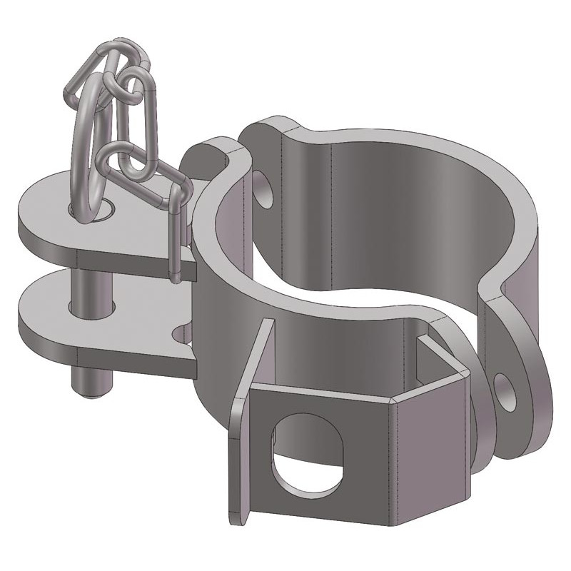1/2 single flange Ø102 mm with lock insert and 1 direction