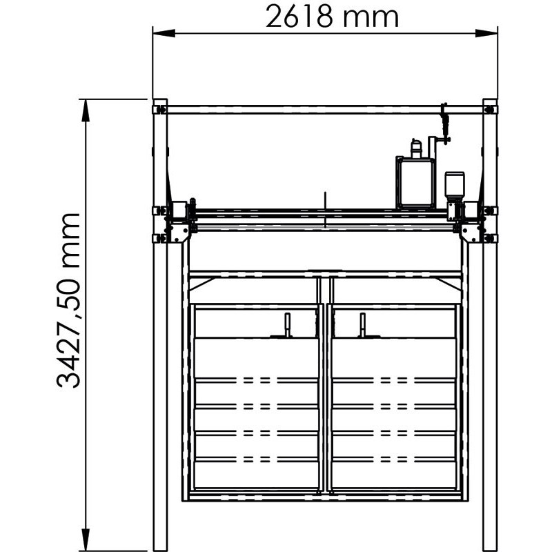 Motorised basic module for forcing race Motorised basic module for forcing race