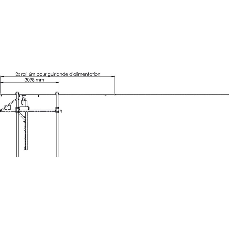 Motorised basic module for forcing race Motorised basic module for forcing race