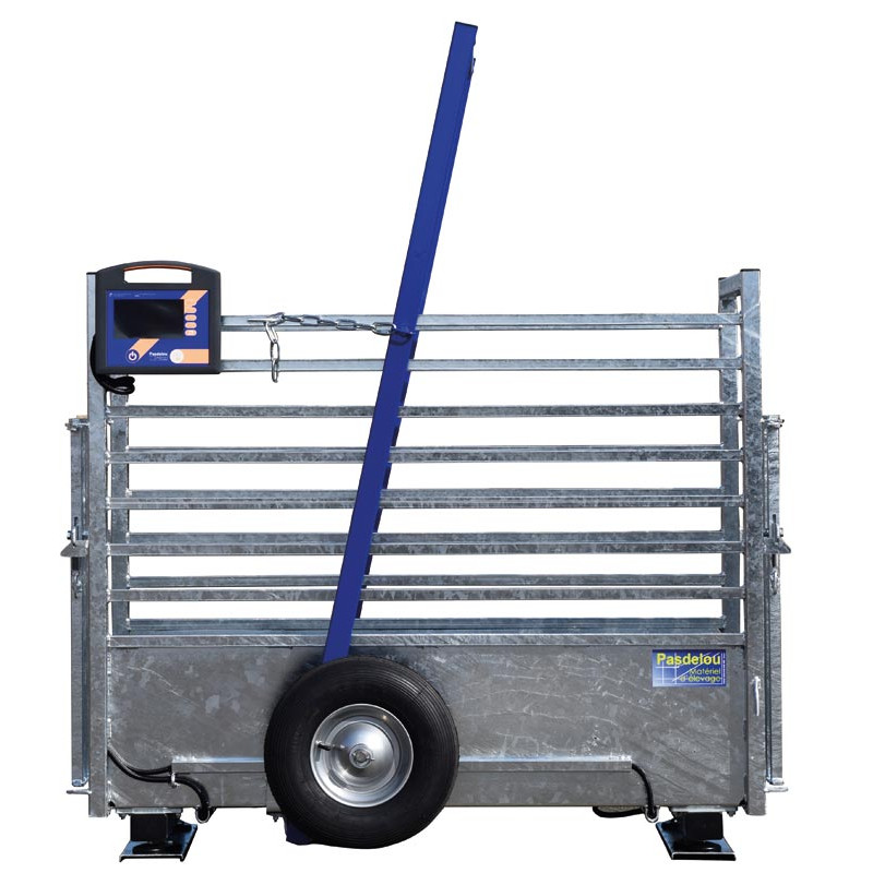 Mobile weighing crush for calves