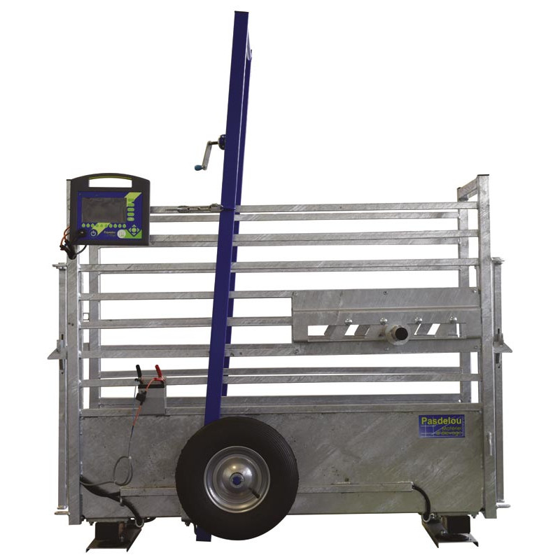 Mobile weighing crush for calves