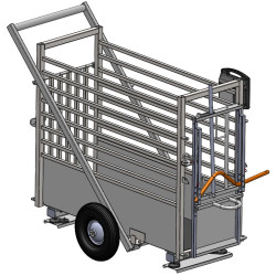 Headlock gate option for calf mobile weighing crush