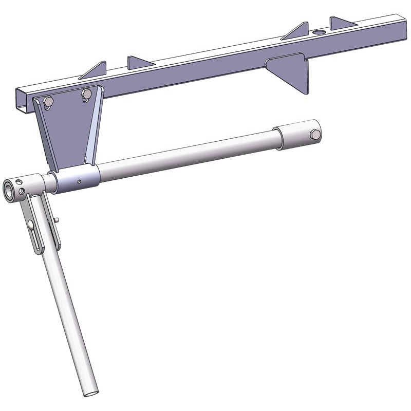 Offset control for PCT gate mounted on OPTI'PLUS crush