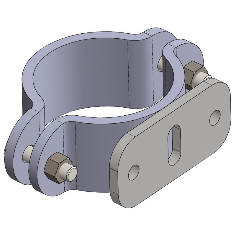 Flanges Ø 102 mm to be fitted to an anti-backing gate