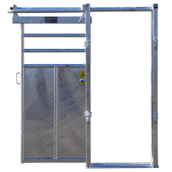 Manual single-panel offset stop gate