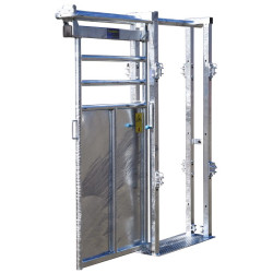 Manual single-panel offset stop gate