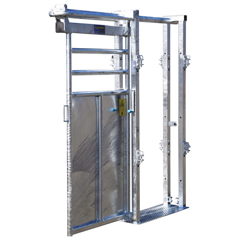 Manual single-panel offset stop gate