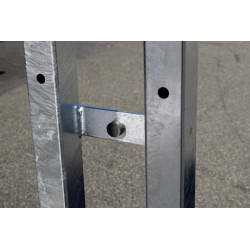 Manual single-panel offset stop gate