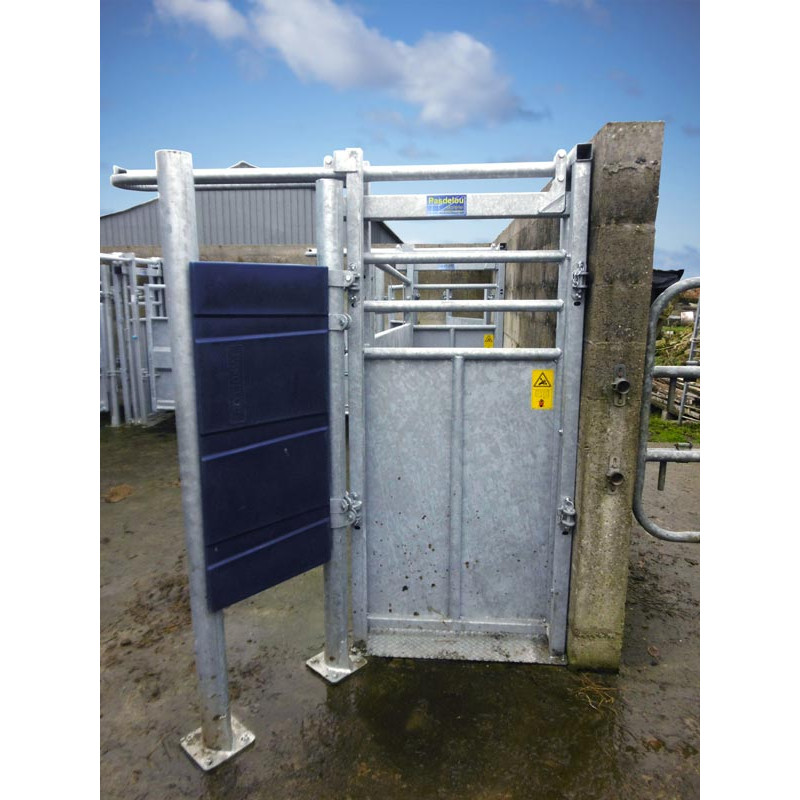 Manual single-panel offset stop gate
