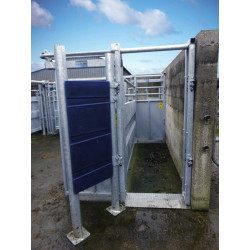 Manual single-panel offset stop gate