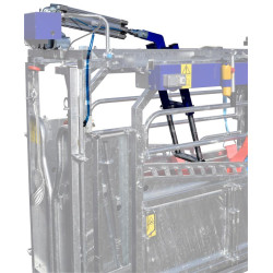 Pneumatic push/anti-backing system for cages manuelles Pneumatic push/anti-backing system for cages manuelles