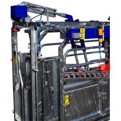 Pneumatic push/anti-backing system for cages manuelles Pneumatic push/anti-backing system for cages manuelles