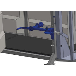 Full front and rear manual trimming kit for mobile and fixed cattle handling race