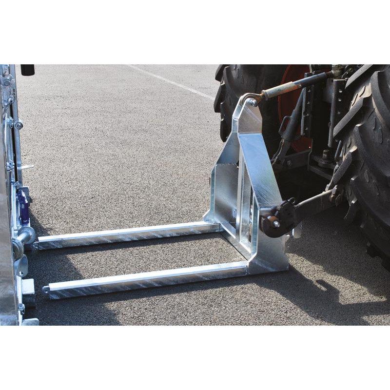 3-point hitch for crushes with adjustable sides