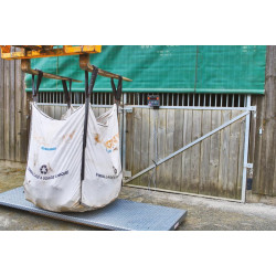 Weighing platform - Chequer plate - Width 0.80 m