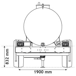 Water bowsers on trailers 5200 L