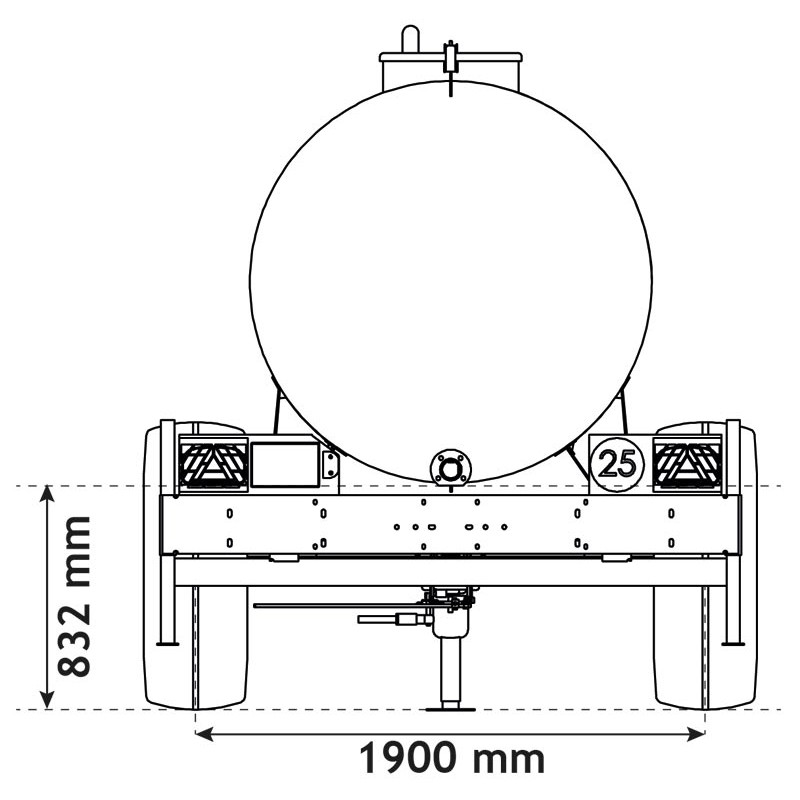Water bowsers on trailers 5200 L
