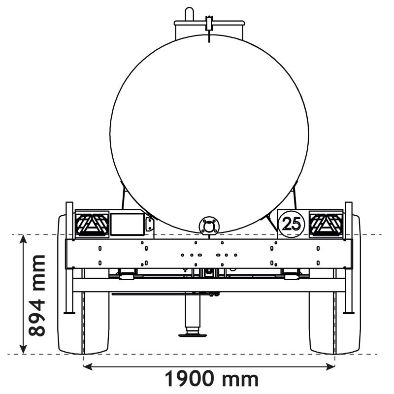 Water bowsers on trailers 8000 L