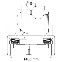 Water bowsers on trailers for green spaces 890 L Water bowsers on trailers for green spaces 890 L