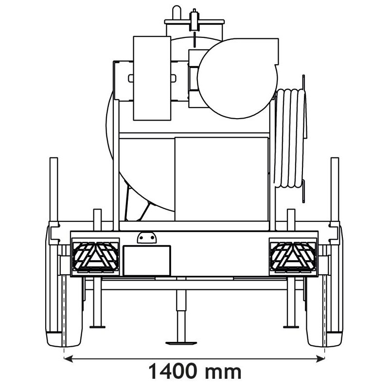 Water bowsers on trailers for green spaces 890 L Water bowsers on trailers for green spaces 890 L