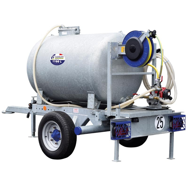 Water bowsers on trailers for green spaces 1100 L Water bowsers on trailers for green spaces 1100 L