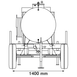 Water bowsers on trailers for green spaces 1100 L Water bowsers on trailers for green spaces 1100 L