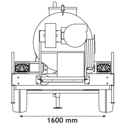 Water bowsers on trailers for green spaces 1500 L Water bowsers on trailers for green spaces 1500 L