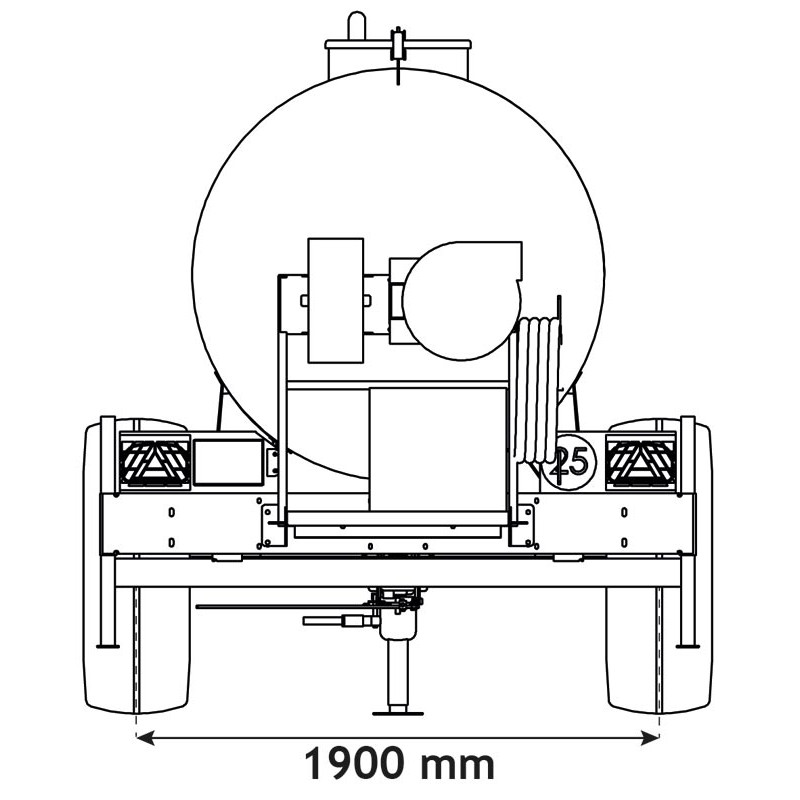 Water bowsers on trailers for green spaces 5200 L