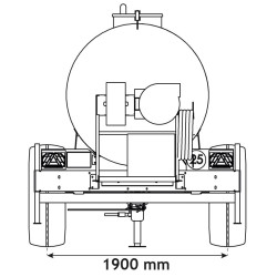 Water bowsers on trailers for green spaces 6200 L