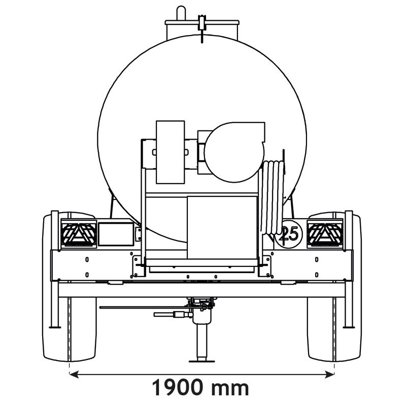 Water bowsers on trailers for green spaces 6200 L
