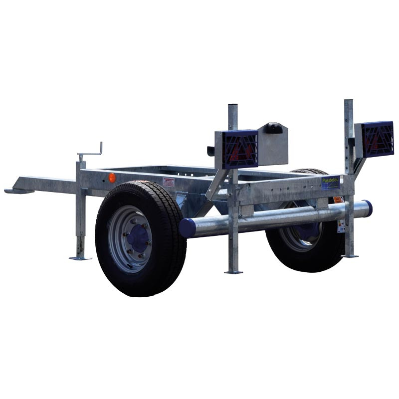 Trailer for water bowsers 890 and 1100 L Trailer for water bowsers 890 and 1100 L