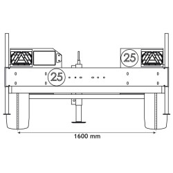 Trailer for water bowsers 1500 L Trailer for water bowsers 1500 L