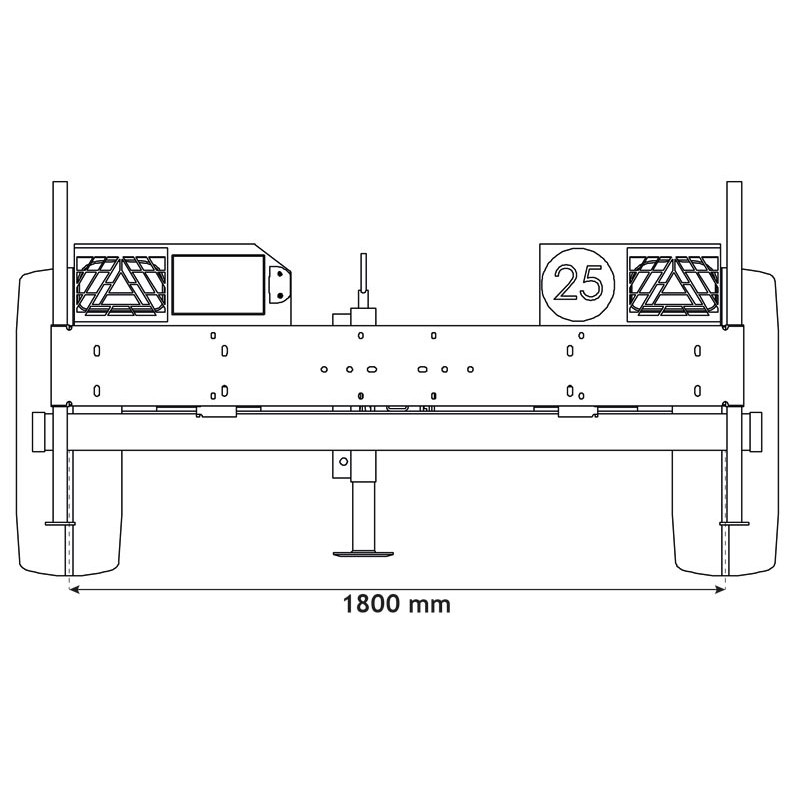 Trailer for water bowsers 2000 and 3200 L
