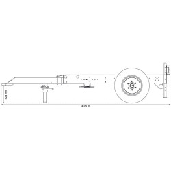 Trailer for water bowsers 4400 L