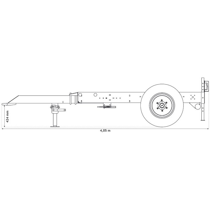 Trailer for water bowsers 4400 L