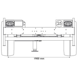 Trailer for water bowsers 8000 L