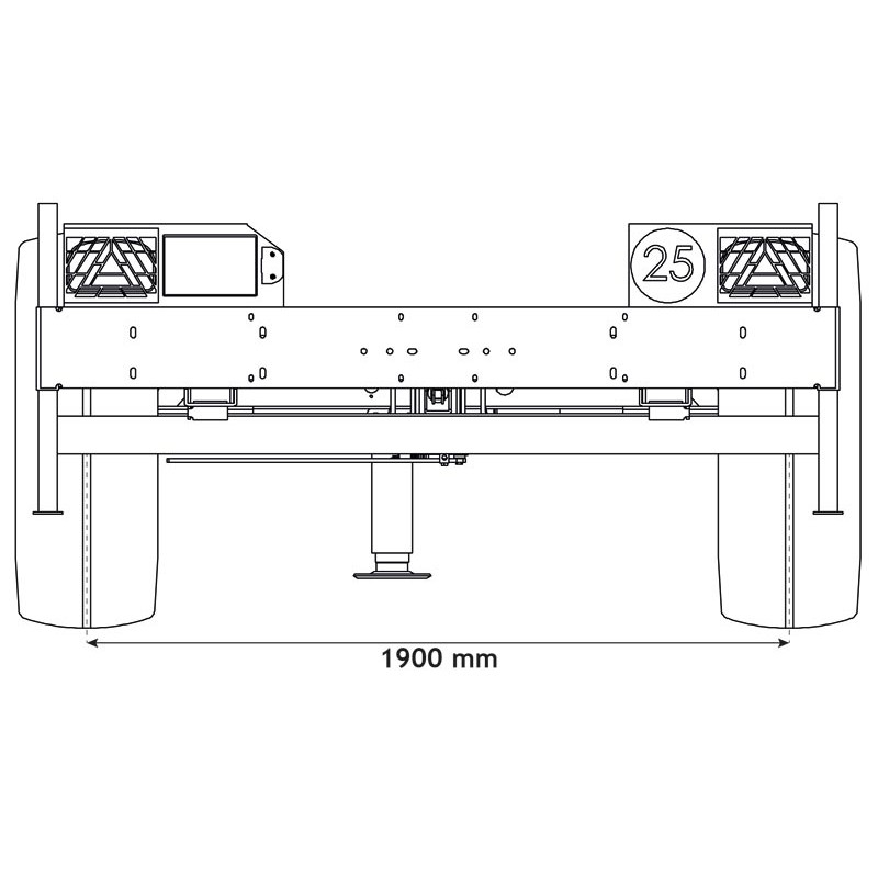 Trailer for water bowsers 8000 L