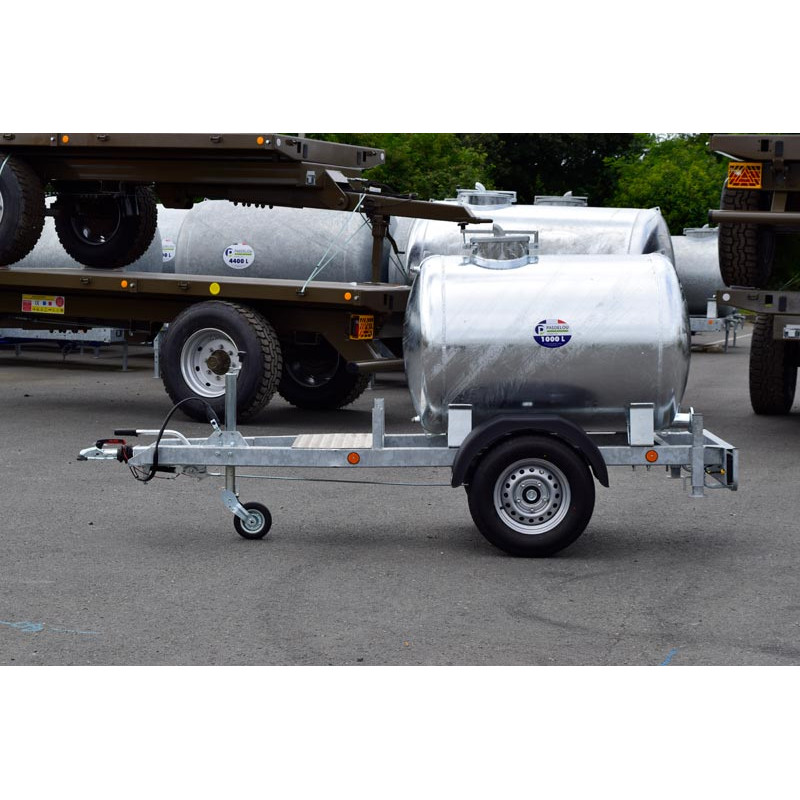 Water tank trailer 1000 litres - Road 90km/h - PTC 1.5 T