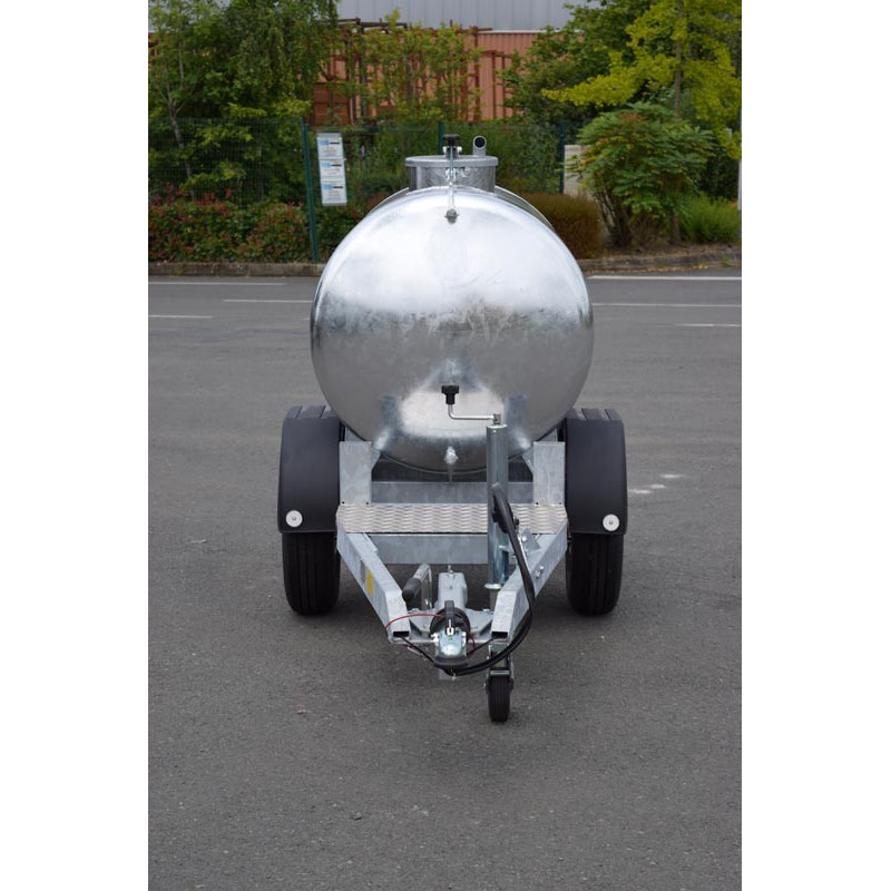 Water tank trailer 1000 litres - Road 90km/h - PTC 1.5 T