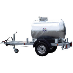 Water tank trailer 1000 litres - Road 90km/h - PTC 1.5 T